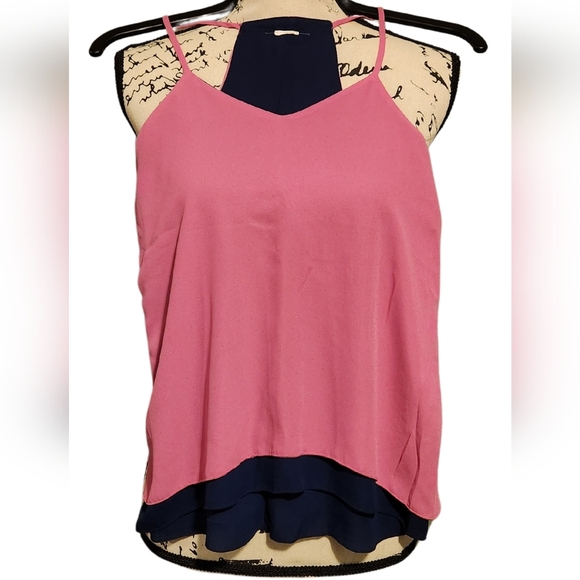 Candie's Reversible V-neck Blouse - Picture 1 of 4